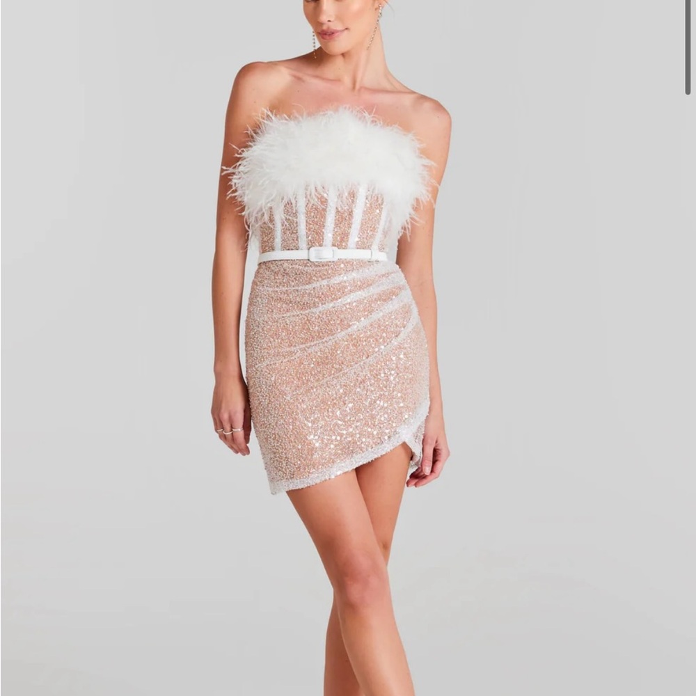 Nadine Merabi LUCIE WHITE DRESS NWT